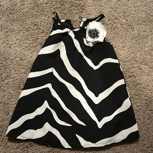 6-12 mo Janie and jack A-line zebra dress. Twin set avail
